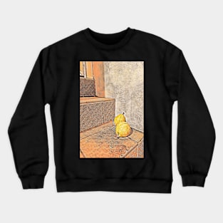 Two pears on a staircase in Berlin Crewneck Sweatshirt